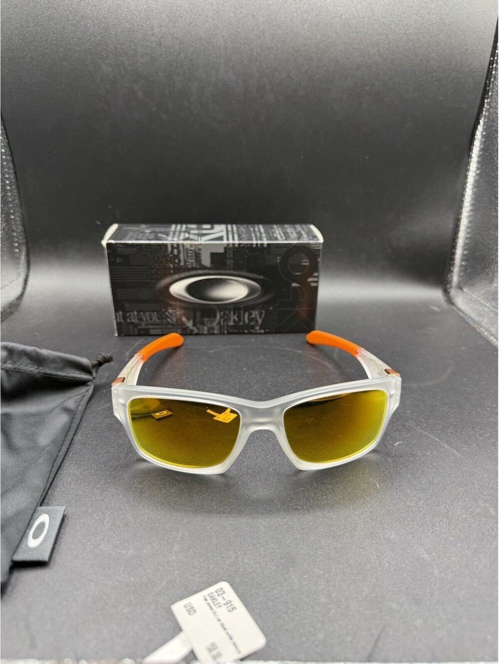 Oakley Jupiter Squared Matte Clear/Fire Iridium Lenses OO9135-03